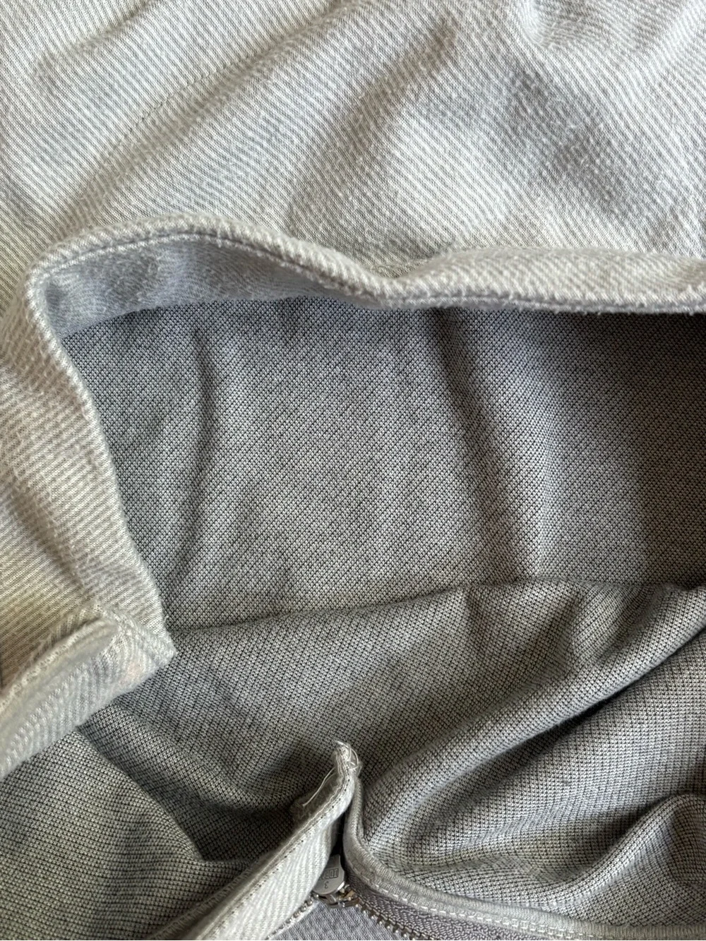 J. Crew Light Gray Half-Zip Fleece Pullover